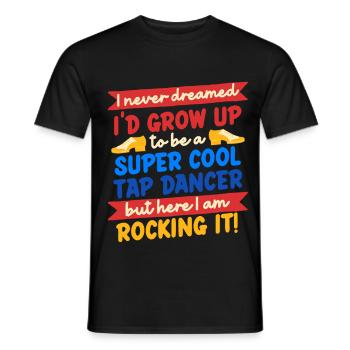 Stepptanz Stepptänzer Stepptänzerin Stepper - Männer T-Shirt - Schwarz - Vorne - AI Model Male 178 light (178cm)