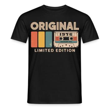 Original 1976 Geburtstag 1976 Geschenk 1976 Retro - Männer T-Shirt - Schwarz - Vorne - AI Model Male 178 light (178cm)