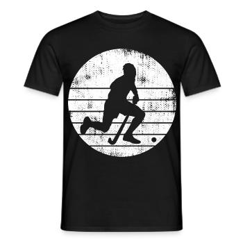 Hockeyspieler Skizze - Männer T-Shirt - Schwarz - Vorne - AI Model Male 178 light (178cm)