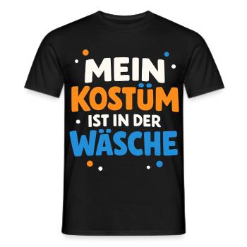 Mon costume est dans la blanchisserie Carnaval Carnaval - T-shirt homme - noir - Devant - AI Model Male 178 light (178cm)