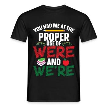  ELA Crew English Language Arts Must Haves ELA - Men's T-Shirt - black - Front - AI Model Male 178 light (178cm)