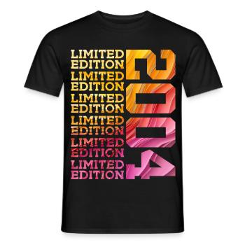 ÉDITION LIMITÉE 2004 22 ANS 22E ANNIVERSAIRE - T-shirt homme - noir - Devant - AI Model Male 178 light (178cm)