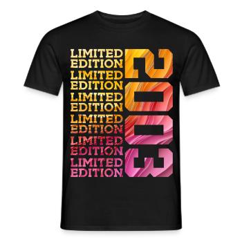 LIMITED EDITION 2003 23 JAHRE 23. GEBURTSTAG - Männer T-Shirt - Schwarz - Vorne - AI Model Male 178 light (178cm)