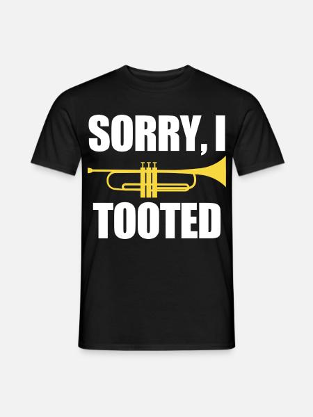 Trompette Désolé d’avoir sonné - T-shirt homme - noir