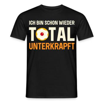 Total Unterkraft Fasching Kölsch Outfit Women - Men's T-Shirt - black - Front - AI Model Male 178 light (178cm)