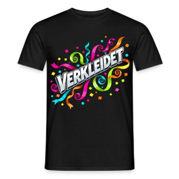 Disguised Confetti Streamers Carnival - Men's T-Shirt - black - Front - AI Model Male 178 light (178cm)