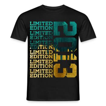LIMITED EDITION 2013 13 JAHRE 13. GEBURTSTAG - Männer T-Shirt - Schwarz - Vorne - AI Model Male 178 light (178cm)