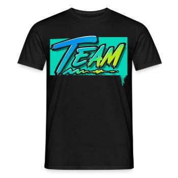 Team - Männer T-Shirt - Schwarz - Vorne - AI Model Male 178 light (178cm)