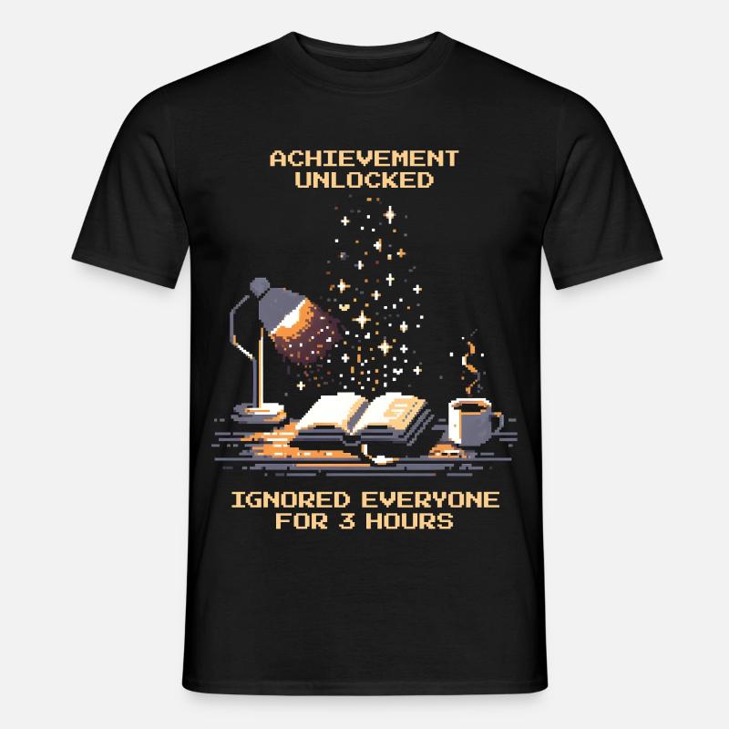 Erfolg freigeschaltet | Lesen Bücher Nerd - Männer T-Shirt - Schwarz