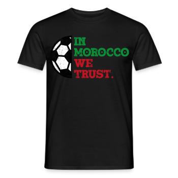 In Morocco we trust - Männer T-Shirt - Schwarz - Vorne - AI Model Male 178 light (178cm)