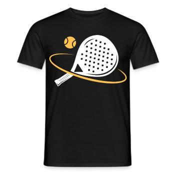 I can't I have padel - Men's T-Shirt - black - Front - AI Model Male 178 light (178cm)