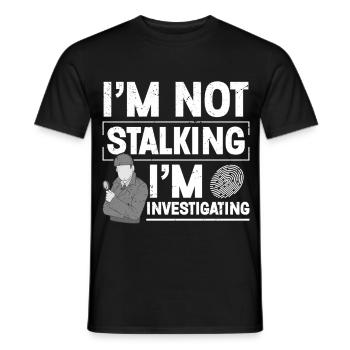 Beobachtungskostüm-Abzeichen-Wachmann Private - Männer T-Shirt - Schwarz - Vorne - AI Model Male 178 light (178cm)