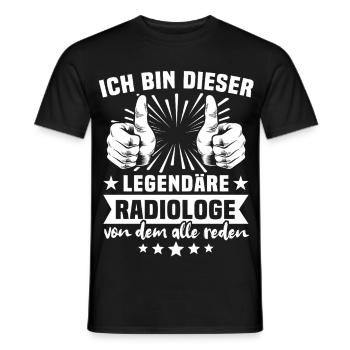 Radiologe Legende - Männer T-Shirt - Schwarz - Vorne - AI Model Male 178 light (178cm)