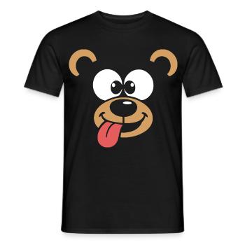 Monkey | Big Face Costume Carnival Disguise - Men's T-Shirt - black - Front - AI Model Male 178 light (178cm)
