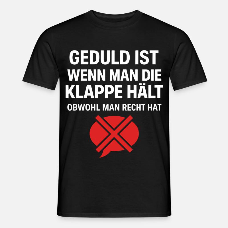 Geduld Definition - Männer T-Shirt - Schwarz