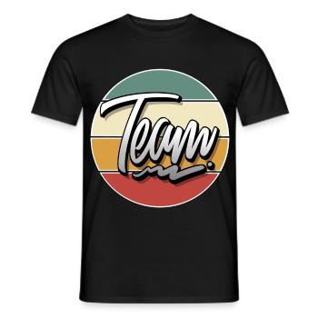 Team - Männer T-Shirt - Schwarz - Vorne - AI Model Male 178 light (178cm)
