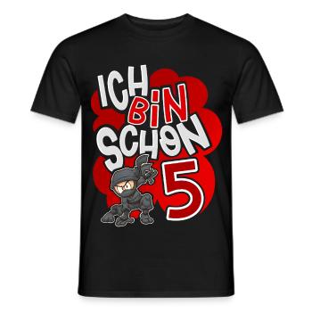 5e anniversaire de Ninja - T-shirt homme - noir - Devant - AI Model Male 178 light (178cm)
