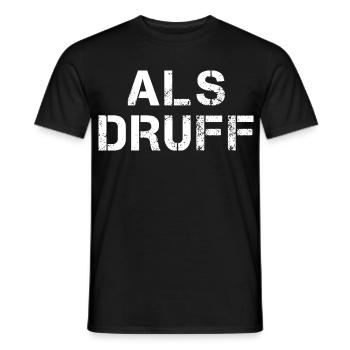 ALS DRUFF Hessian Saying Hesse - Men's T-Shirt - black - Front - AI Model Male 178 light (178cm)