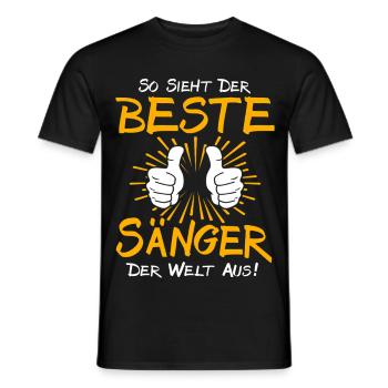 Idée cadeau pour chanteuse - T-shirt homme - noir - Devant - AI Model Male 178 light (178cm)