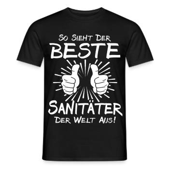 Meilleur ambulancier - T-shirt homme - noir - Devant - AI Model Male 178 light (178cm)