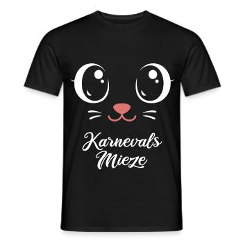 Kitty du Carnaval | Déguisement de Big Face - T-shirt homme - noir - Devant - AI Model Male 178 light (178cm)