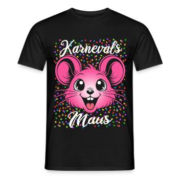 Karnevals Maus | Partner Kostüm Damen - Männer T-Shirt - Schwarz - Vorne - AI Model Male 178 light (178cm)