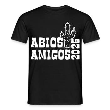 Abios Amigos 2026 - Abitur - Cactus Gift - Men's T-Shirt - black - Front - AI Model Male 178 light (178cm)
