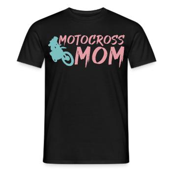 Maman de motocross - T-shirt homme - noir - Devant - AI Model Male 178 light (178cm)