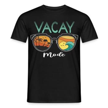 Fun holiday & surfer design - Men's T-Shirt - black - Front - AI Model Male 178 light (178cm)