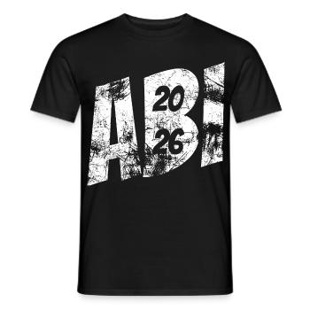 Abi 2026 - Abitur - Gift - Men's T-Shirt - black - Front - AI Model Male 178 light (178cm)