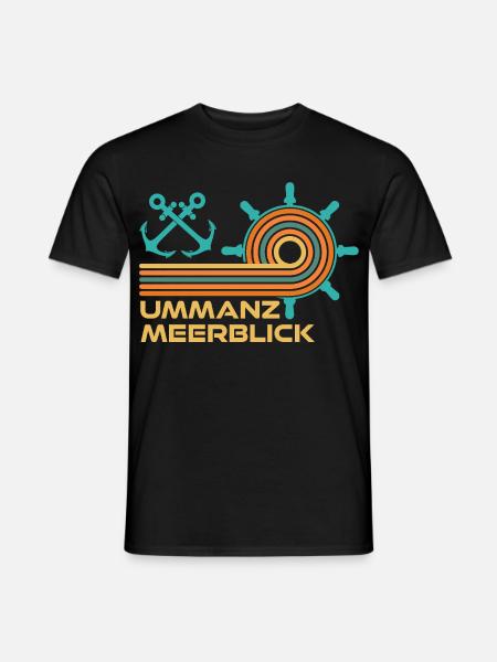 Ostsee Urlaub MEERESBLICK Lustiges - Männer T-Shirt - Schwarz