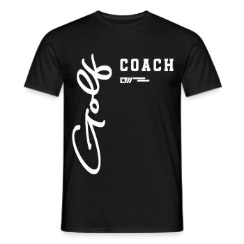Golf Coach Classic Course Design for Instructors - Men's T-Shirt - black - Front - AI Model Male 178 light (178cm)