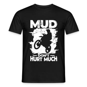 Schlamm tut nicht weh - Männer T-Shirt - Schwarz - Vorne - AI Model Male 178 light (178cm)