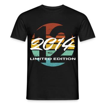 12th Birthday 2014 Boys and Girls Gift - Men's T-Shirt - black - Front - AI Model Male 178 light (178cm)