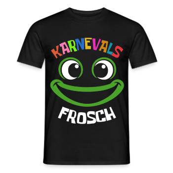 Carnival Frog | colorful carnival costume - Men's T-Shirt - black - Front - AI Model Male 178 light (178cm)