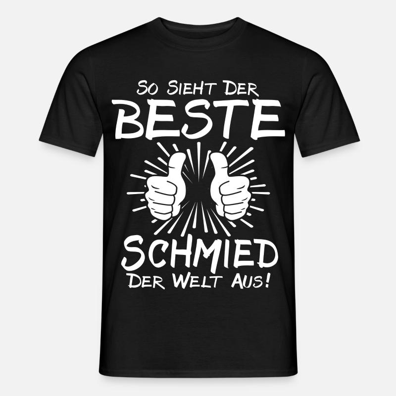 Bester Schmied - Männer T-Shirt - Schwarz