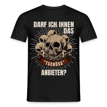 Puis-je vous dire au revoir - T-shirt homme - noir - Devant - AI Model Male 178 light (178cm)