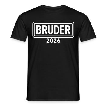 BROTHER 2026 Proud Sibling Announcement - Men's T-Shirt - black - Front - AI Model Male 178 light (178cm)