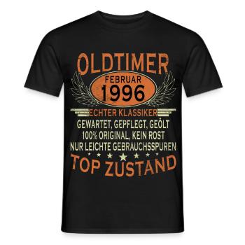 30e anniversaire 30 ans Février 1996 Thé millésime - T-shirt homme - noir - Devant - AI Model Male 178 light (178cm)