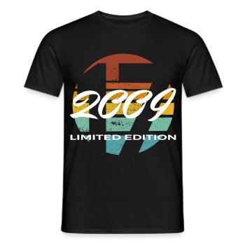 17th Birthday 2009 Boys and Girls Gift - Men's T-Shirt - black - Front - AI Model Male 178 light (178cm)