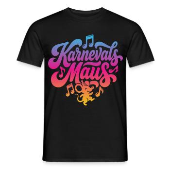 Carnival Mouse Carnival Mouse Carnival Party Costume - Men's T-Shirt - black - Front - AI Model Male 178 light (178cm)