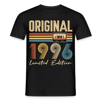 Original 1996 30 Year Birthday Party Gift - Men's T-Shirt - black - Front - AI Model Male 178 light (178cm)