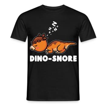 Dinosaurierpaläontologie Dino schlafend - Männer T-Shirt - Schwarz - Vorne - AI Model Male 178 light (178cm)