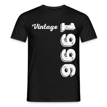 1996 Vintage Retro Geburtstagsgeschenk - Männer T-Shirt - Schwarz - Vorne - AI Model Male 178 light (178cm)