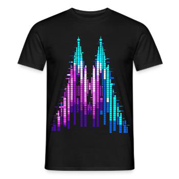 Confettis au cœur du Carnaval de Cologne - T-shirt homme - noir - Devant - AI Model Male 178 light (178cm)
