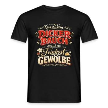 Voûte de charcuterie Drôle de ventre pour les connaisseurs - T-shirt homme - noir - Devant - AI Model Male 178 light (178cm)