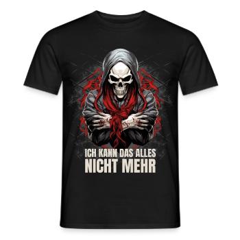 Je ne peux plus faire tout ça - T-shirt homme - noir - Devant - AI Model Male 178 light (178cm)