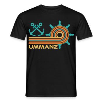 Baltic Sea Holiday ISLAND UMMANZ Fun - Men's T-Shirt - black - Front - AI Model Male 178 light (178cm)
