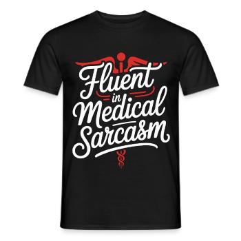 ICU Nurse Fluent In Medical Sarcasm Rapid Response - Männer T-Shirt - Schwarz - Vorne - AI Model Male 178 light (178cm)