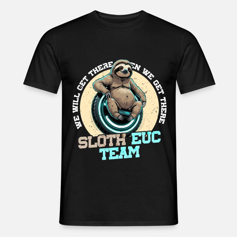 Monowheel Monocyclist - Männer T-Shirt - Schwarz